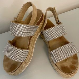 Steve Madden Sparkly Platform Sandals
